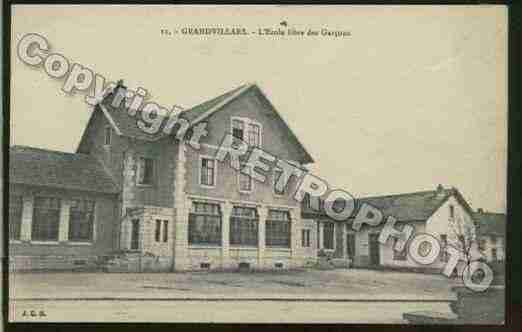 Ville de GRANDVILLARS Carte postale ancienne